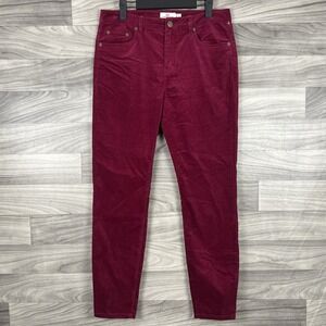 Vineyard‎ Vines Pants Womens 8 Red Velvet Skinny Career Business Casual Holiday